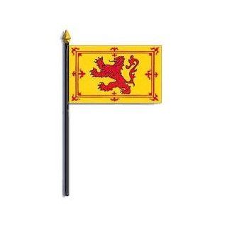 Scotland Rampant Lion Flag Rayon On Staff 4 in. x 6 in. : Patio, Lawn & Garden