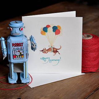 happy birthday party animal card by zosienka