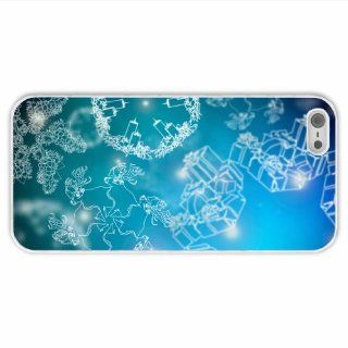 Custom Made Iphone 5/5S Holiday Snowflake Of Beautiful Present White Case Cover For Everyone: Cell Phones & Accessories