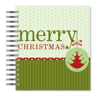 ECOeverywhere Merry Christmas Picture Photo Album, 18 Pages, Holds 72 Photos, 7.75 x 8.75 Inches, Multicolored (PA18171): Office Products