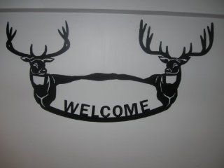 Wildlife Lover Metal Art Welcome Cutout : Wall Sculptures : Everything Else