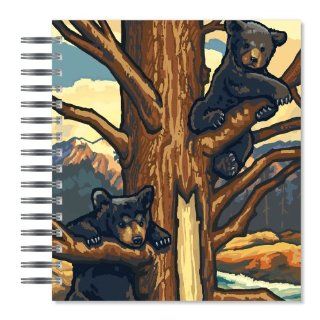 ECOeverywhere Tree Gymnastics Picture Photo Album, 18 Pages, Holds 72 Photos, 7.75 x 8.75 Inches, Multicolored (PA11745) : Wirebound Notebooks : Office Products