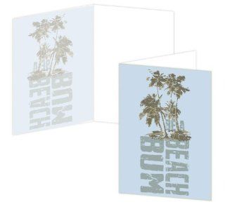 ECOeverywhere Be A Beach Bum Boxed Card Set, 12 Cards and Envelopes, 4 x 6 Inches, Multicolored (bc14334) : Blank Postcards : Office Products