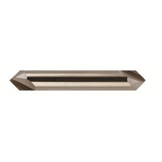 Bassett MCH 2D Series Solid Carbide End Mill, Uncoated (Bright) Finish, 2 Flute, 90 Degrees Profile Angle, Chamfer End, 0.75" Cutting Length, 3/4" Cutting Diameter, 4" Length (Pack of 1): Industrial & Scientific