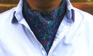nolan woven silk cravat by cravat club