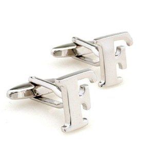 Initial Cufflinks (Alphabet Letter) by Men's Collections (F): Jewelry