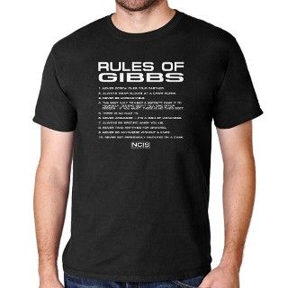 NCIS: Gibbs Rules T Shirt by mediaquotes