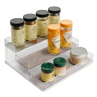 Large Stadium Spice Rack with Silver Woven Accents   Improvements: Kitchen & Dining
