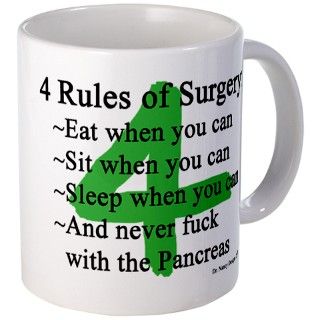 4 Rules of Surgery Mug by drnancydesigns