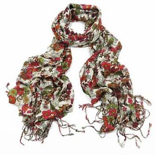 soft touch printed scarf by molly & pearl