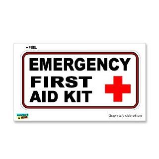 Emergency First Aid Kit   Business Store Sign   Window Wall Sticker: Automotive