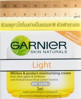 Garnier Skin Naturals Light Whiten and Even Moisturizing Day Cream 50 ml: Health & Personal Care