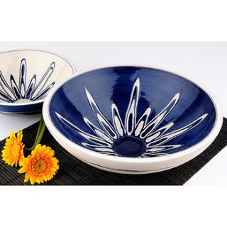 handmade ceramic yin yang centre bowl by rowena gilbert contemporary ceramics