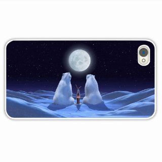 Custom Make Apple Iphone 4 4S Holidays Bears Cola Snow Of Funny Gift White Cellphone Shell For Everyone Cell Phones & Accessories