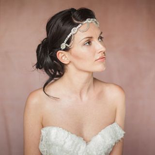 orlee crystal bridal wedding hair crown by britten weddings