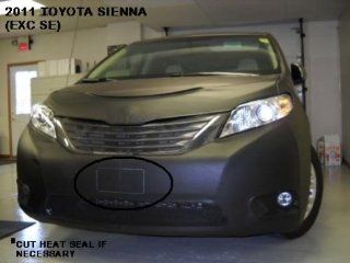 Lebra 2 Piece Front End Cover Black   Car Mask Bra   Fits   Toyota Sienna Except Se and Limited models 2011 2012 2013: Automotive