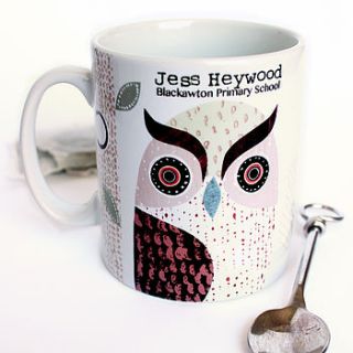 owl and the pussycat personalised mug by lovehart