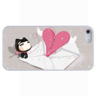 Romantic love letter Cover Case For iPhone 5 Luxury Custom Case Hard PC defender Rubber Cell Phones & Accessories