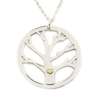 Far Fetched Sterling Silver Family Tree Necklace: Far Fetched Crystal Birthstone Jewelry: Jewelry