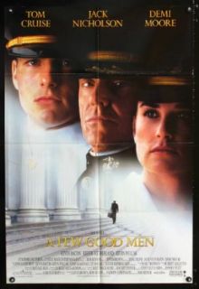 Few Good Men DS int'l one sheet movie poster '92 best close up of Tom Cruise, Jack Nicholson & Demi Moore!: Entertainment Collectibles