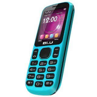 BLU T172 Jenny Unlocked Quad Band Dual SIM Phone with Camera, Bluetooth, microSD Card Slot and MP3 Player   No Warranty   Blue: Cell Phones & Accessories