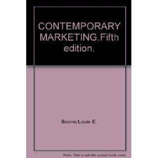 CONTEMPORARY MARKETING.Fifth edition. Books