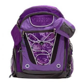Five Star Girls Purple Digital Camouflage Backpack Bag: Five Star: Clothing