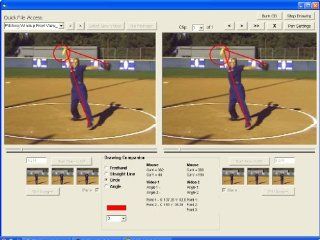 Softball Pitching inMotion: Softball Pitching inMotion combines Quik Scout's motion analysis software with 4 video clips from the popular Coaches Choice DVD Pitching Mechanics by former head UCLA and national championship coach Sue Enquist and Cal Stat