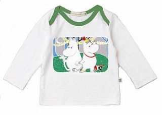 **new** moomin envelope necked baby tee by green eyed monster