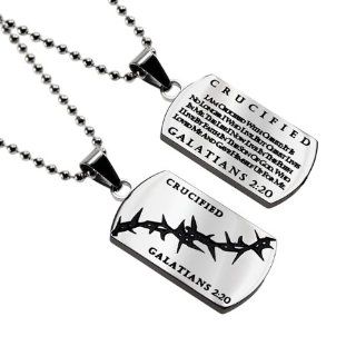 Christian Mens Stainless Steel Abstinence "Crucified   I Am Crucified with Christ It Is No Longer I Who Live, but Christ Lives in Me. The Life I Now Live in the Flesh I Live By Faith. In the Son of God, Who Loved Me and Gave Himself up for Me   Galat