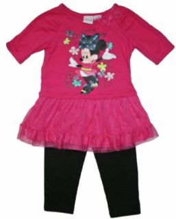 Minnie Mouse Toddler Girls "Fabulous" Tunic Shirt & Legging Set (5T): Clothing
