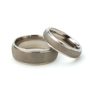 Titanium Rings For Him And Her, Matching Wedding Rings, Titanium Bands: Rumors Jewelry Company: Jewelry