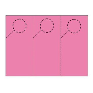 Door Hangers 3 Per Page   Perfed Circle   Rose Wine (1, 000 sheets/3, 000 door hangers) : Cardstock Papers : Office Products