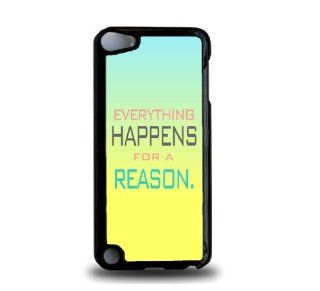Everything Happens For a Reason Ombre iPod Touch 5 Case   For iPod Touch 5/5G   Designer Plastic Snap On Case Cell Phones & Accessories