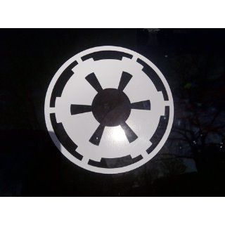 Star Wars Galactic Empire Vinyl Decal   White Window Sticker: Automotive