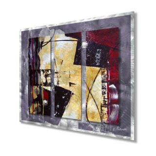 All My Walls Merlot Movement by Ruth Palmer, Abstract Wall Art   29 x
