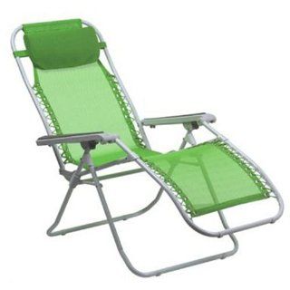 Pacific Outdoors La Chaise Folding Recliner  Lime Green Mesh with White Frame : Camping Furniture : Sports & Outdoors