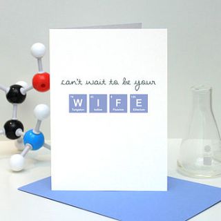 'can't wait to be your wife' card by geek cards: for the love of geek