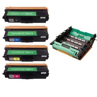 Shop At 247  Compatible Toner Cartridge Replacement for Brother TN315 + Remanufactured Drum Unit Replacement for Brother DR310 (1 Black, 1 Cyan, 1 Yellow, 1 Magenta, 1 Drum, 5 Pack) Electronics