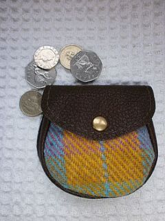 deerskin and harris tweed sporran purse  fsg by the tartan company