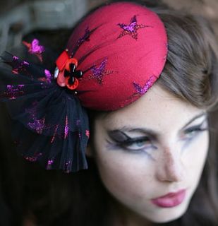 starry eyed circus pillbox hat by the headmistress