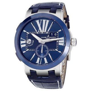 Ulysse Nardin Executive Dual Time Automatic Blue Dial Mens Watch 243 00 43: Ulysse Nardin: Watches