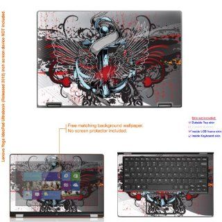 Decalrus   Matte Decal Skin Sticker for LENOVO IdeaPad Yoga 11 11S Ultrabooks with 11.6" screen (IMPORTANT NOTE compare your laptop to "IDENTIFY" image on this listing for correct model) case cover Mat_yoga1111 239 Computers & Accessor