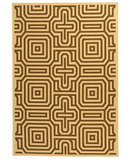 MANUFACTURERS CLOSEOUT! Safavieh Indoor/Outdoor Area Rug, Courtyard CY2962 Natural / Brown 5 3 x 7 7   Rugs