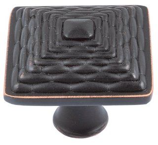 Atlas Homewares 237 VB 1 1/4 Inch Mandalay Square Knob, Venetian Bronze   Cabinet And Furniture Knobs  