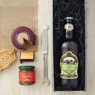 ploughman's gift set and spanner cheese knife by whisk hampers