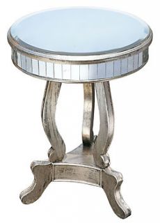 antique silver circular mirror table by xxxxxxxxxxx