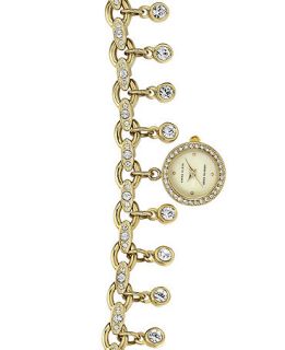 Anne Klein Womens Crystal Charm Bracelet Watch 19mm AK 1456CHRM   Watches   Jewelry & Watches