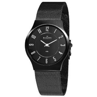 Skagen Men's 233LSBB Steel Black Dial and Bracelet Watch at  Men's Watch store.
