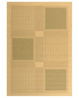 MANUFACTURERS CLOSEOUT! Safavieh Area Rug, Courtyard Indoor/Outdoor CY1928 1E01 Natural/Olive 7 10 x 11   Rugs
